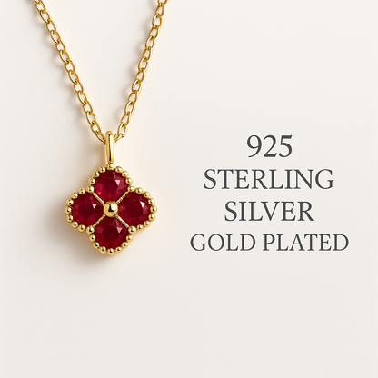 925 Sterling Silver Gold Plated Necklace Banner