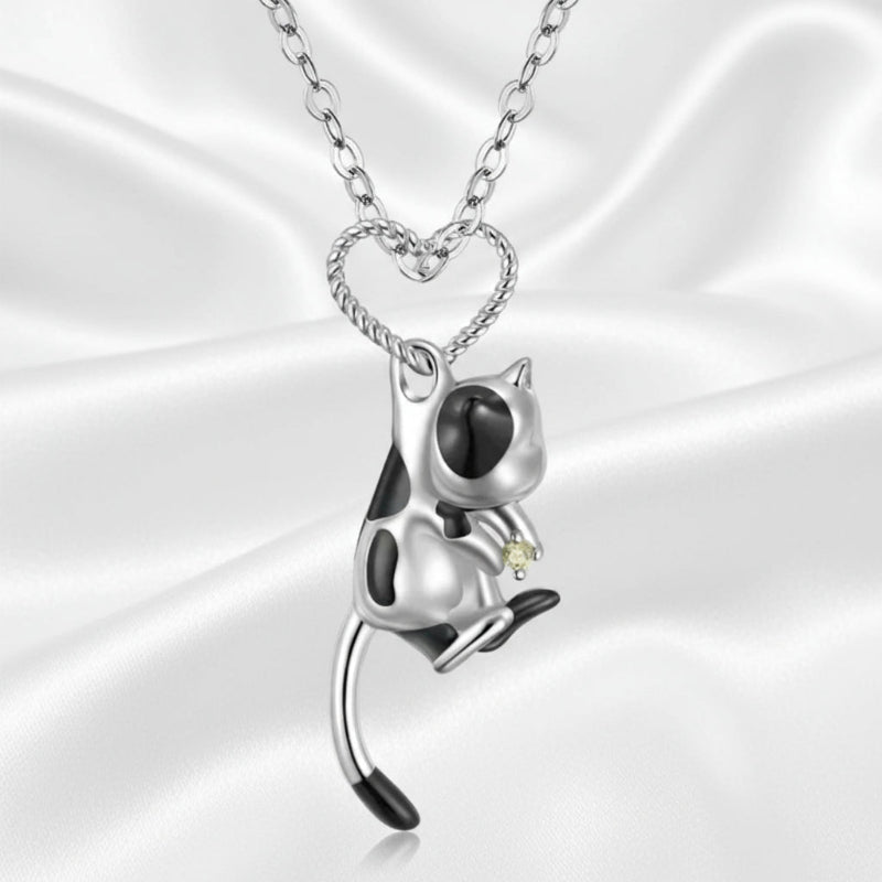 Felina Cat Lover Necklace – 925 Sterling Silver Gift Set (Chain Included)