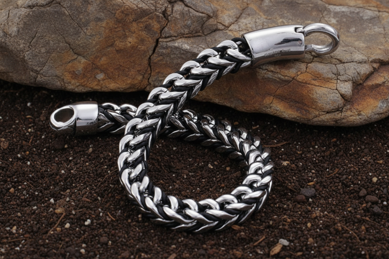 Franco Chain Bracelet - 316L Stainless Steel - 23cm - Jewel Radiance