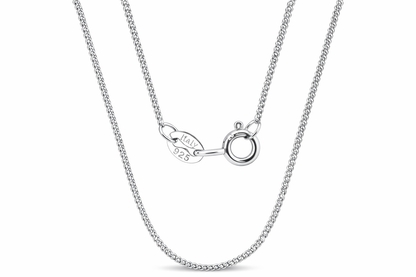 925 Sterling Silver Italian Fine Chain Necklace – Chain Only - Jewel Radiance