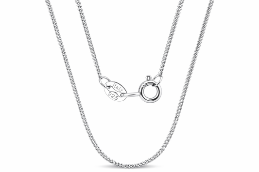 925 Sterling Silver Italian Fine Chain Necklace – Chain Only