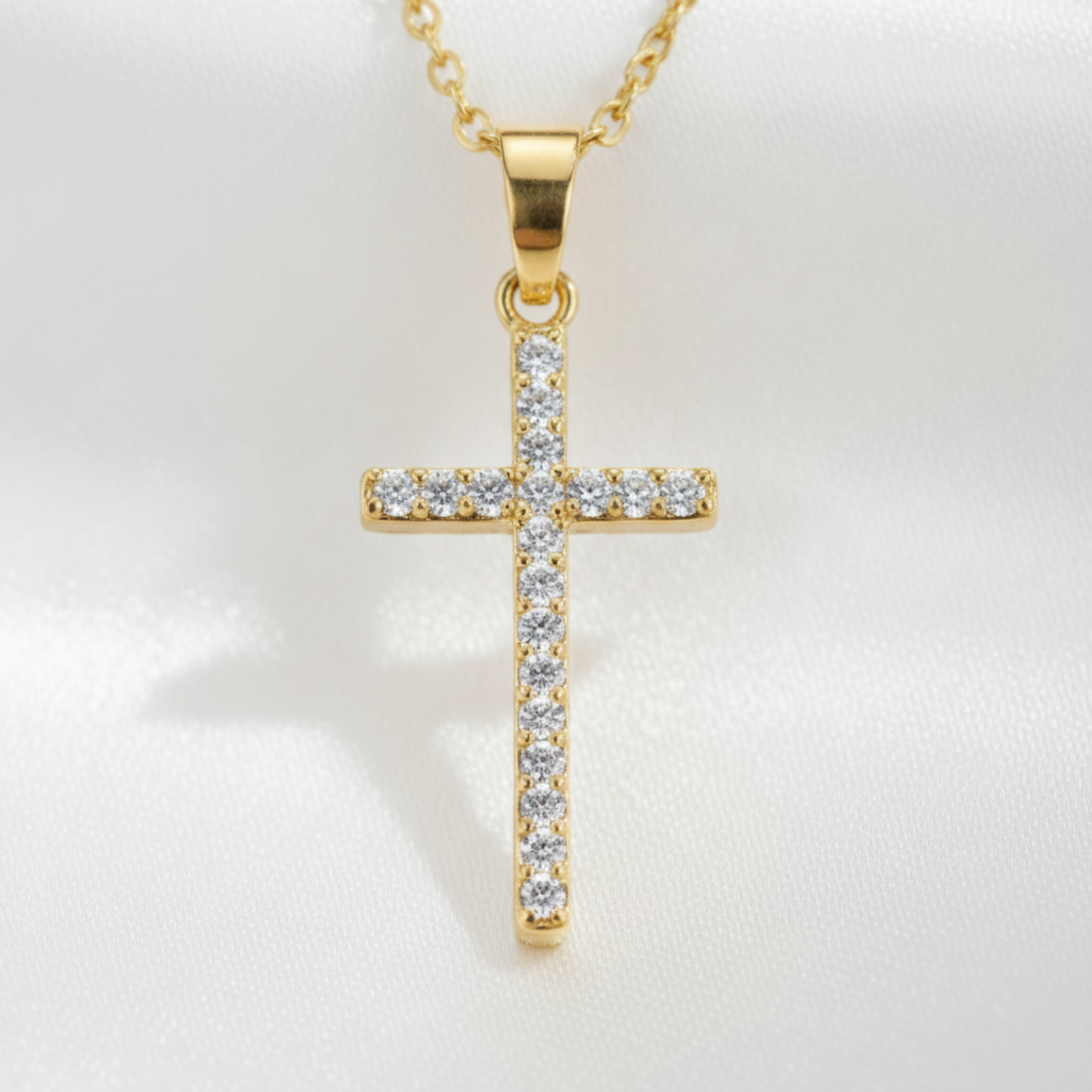 Cross pendant close-up