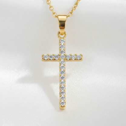 Cross pendant close-up