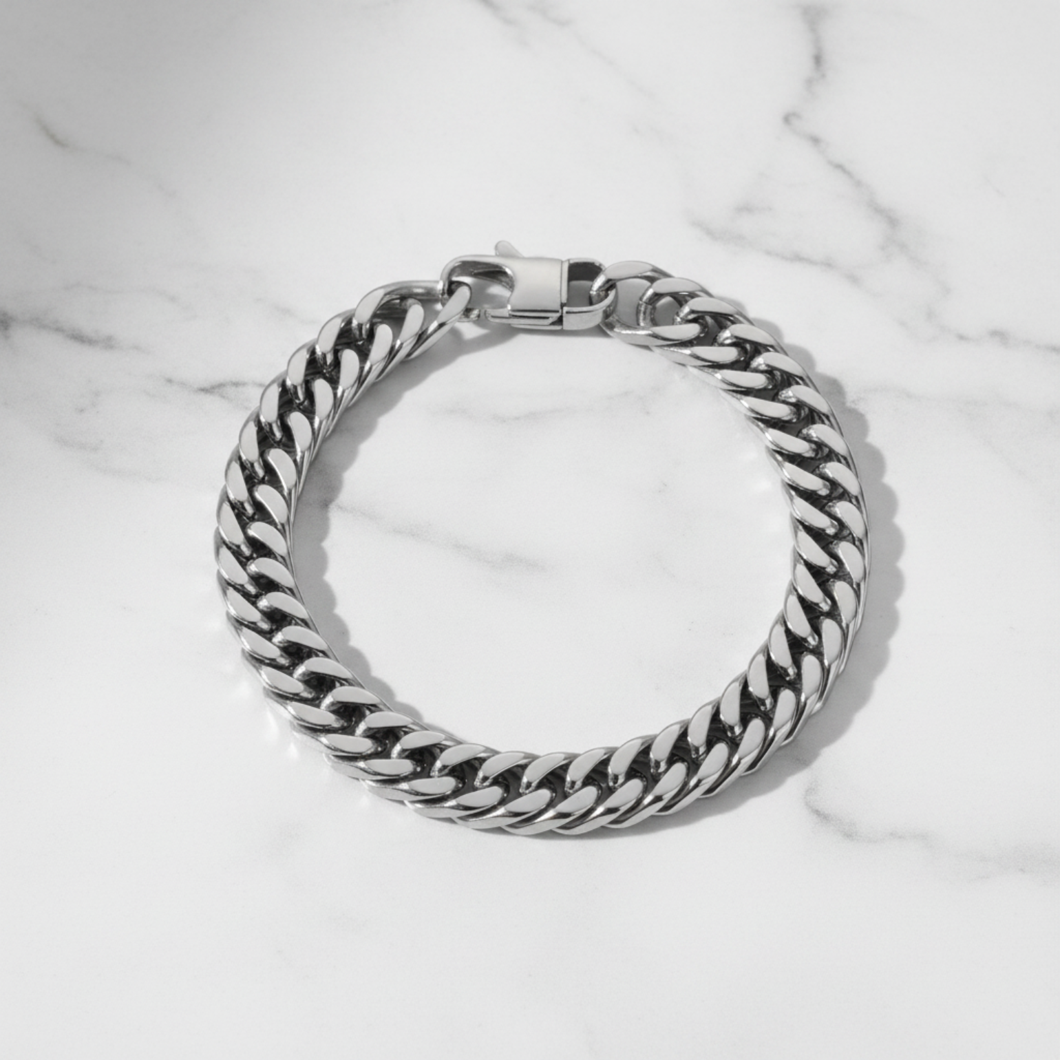 Cuban Link Bracelet - Flat Lay