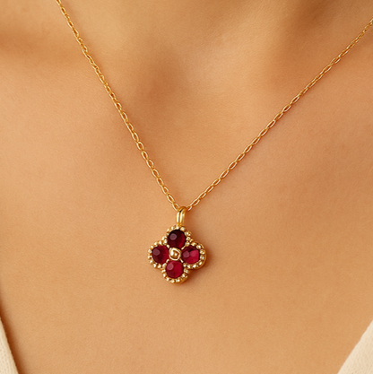 Elegant Necklace Being Worn