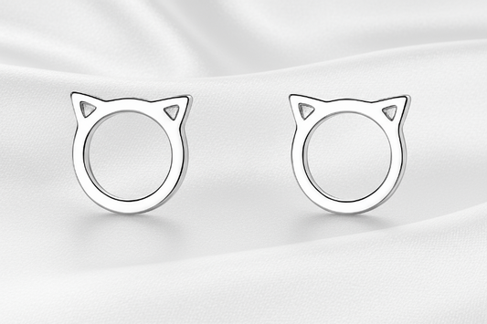 Enhanced Cat Earrings Product Photo