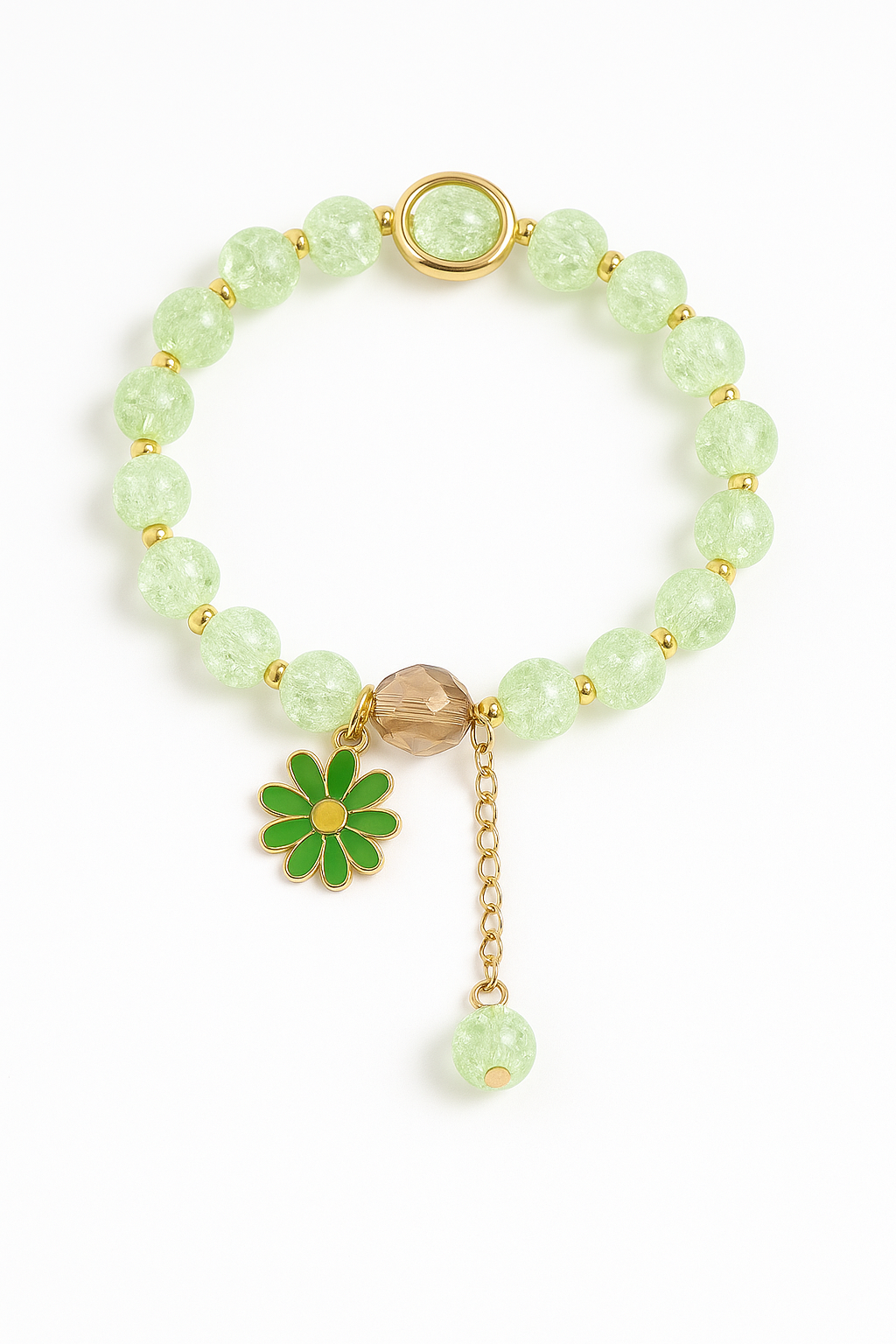 Green Bracelet White Background