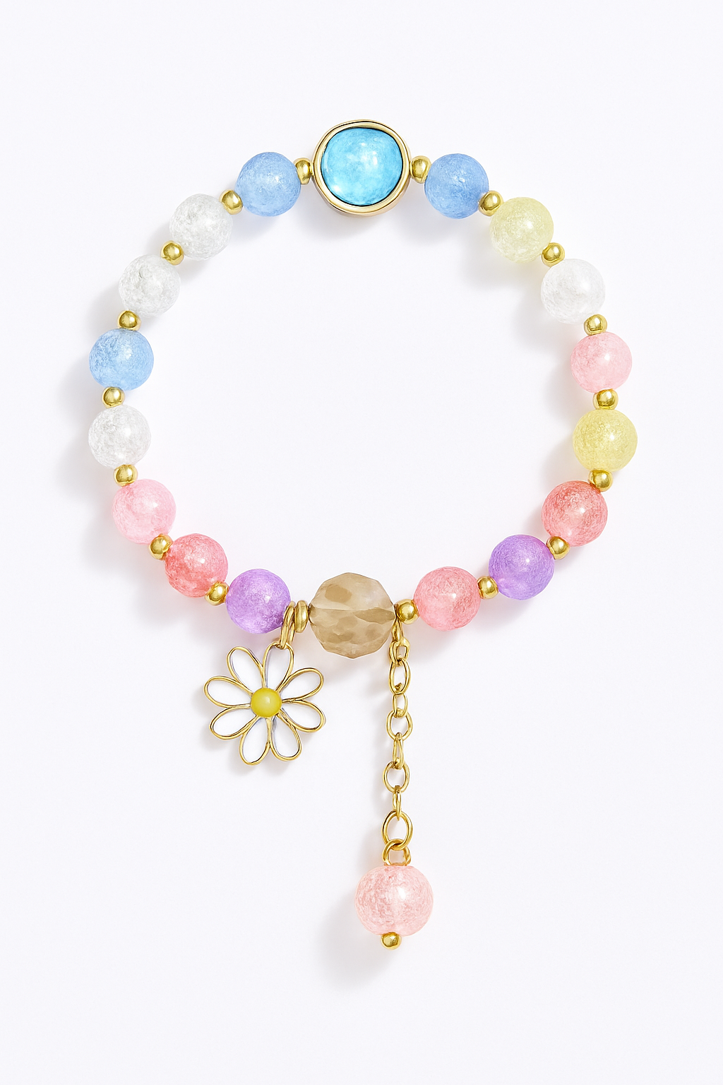 Rainbow Bracelet White Background