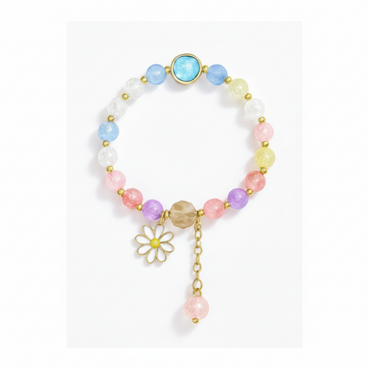 Rainbow Bracelet White Background