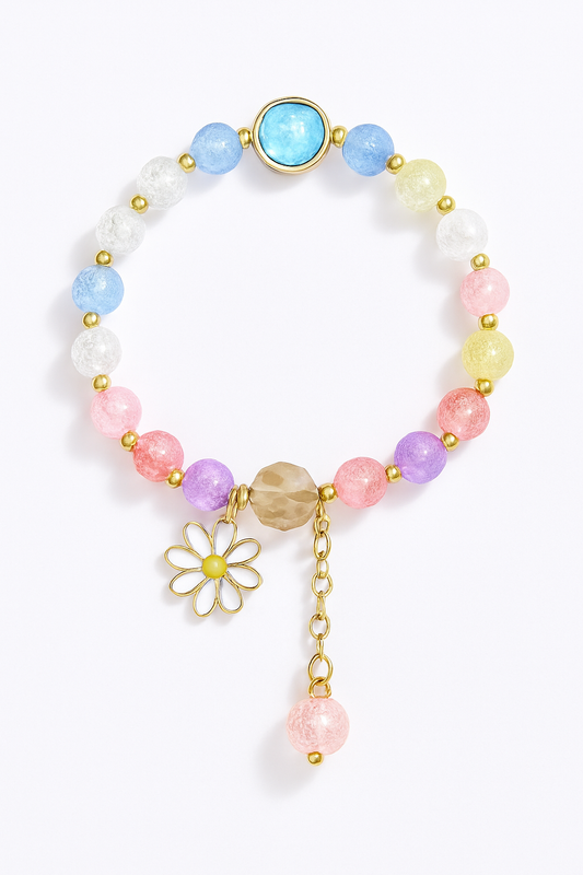 Rainbow Bracelet White Background