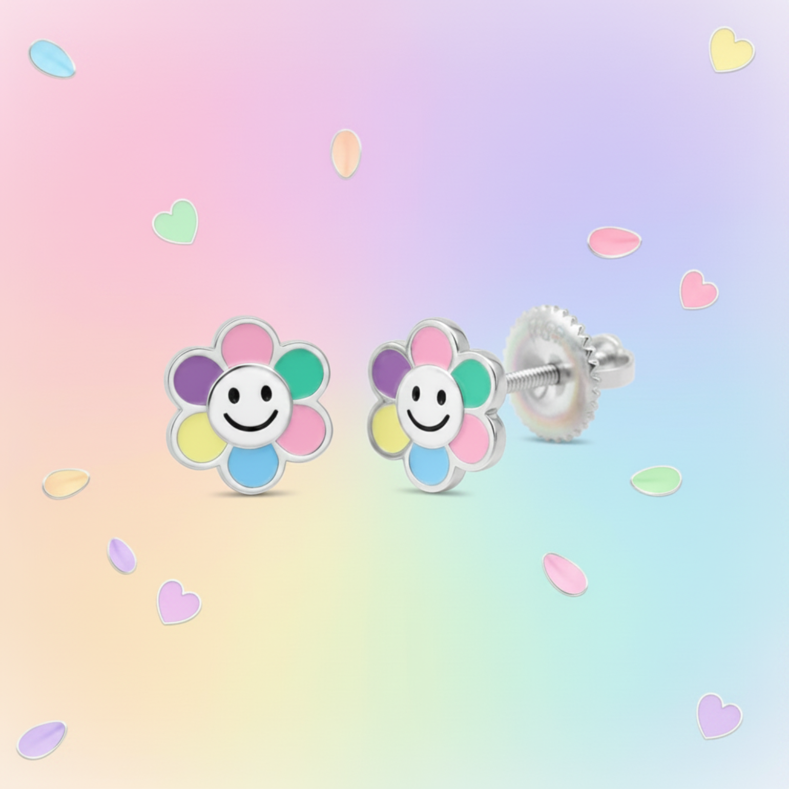 Rainbow gradient angled