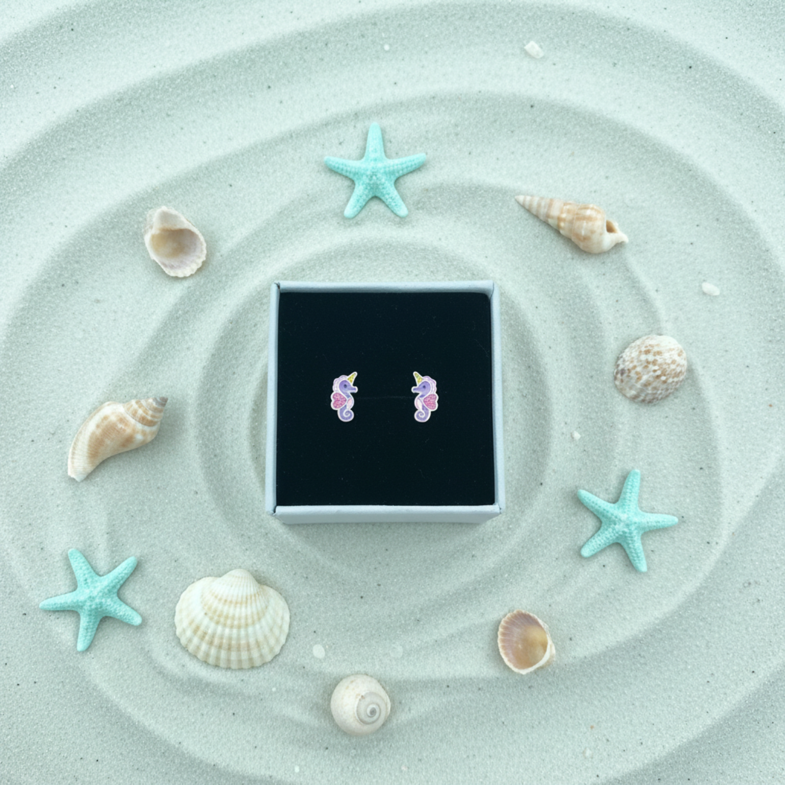 Seahorse in box nautical